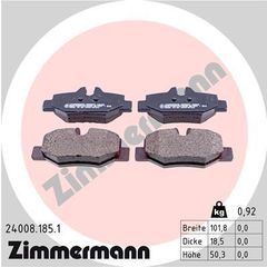 ZIMMERMANN ΔΙΣΚΟΦΡΕΝΑ MERCEDES ZIMMERMANN 24008.185.1