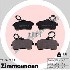 ZIMMERMANN ΔΙΣΚΟΦΡΕΝΑ PSA ZIMMERMANN 24134.200.1