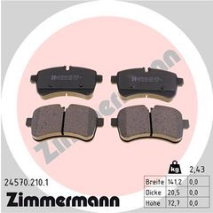 ZIMMERMANN ΔΙΣΚΟΦΡΕΝΑ IVECO ZIMMERMANN 24570.210.1