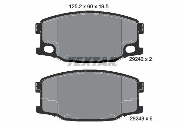TEXTAR ΔΙΣΚΟΦΡΕΝΑ MITSUBISHI TEXTAR 2924201