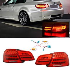 Πισινά Φανάρια Set Για Bmw 3 E92 Coupe 06-10 Led Bar LCI Look Κόκκινο/Φιμέ Depo
