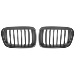 Καρδιές Μάσκας Για Bmw 3 E46 99-01 Sedan/Touring/Compact Μαύρο Ματ Με 8 Γραμμές 2 Τεμάχια