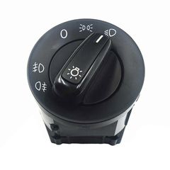 Διακόπτης Φώτων Για VW Golf IV / Up 12-16 / Polo 02-14 / Transporter 03-15 / Amarok 10-16 / Audi TT 98-06 Μαύρο Με Χρώμιο 17 Pin
