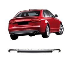 Diffuser Πίσω Προφυλακτήρα Για Audi A4 B8 08-11 Sedan/Avant S4 Look Από Abs Πλαστικό 1 Τεμάχιο