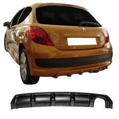 Diffuser Πίσω Προφυλακτήρα Για Peugeot 207 06-14 Από Abs Πλαστικό 1 Τεμάχιο