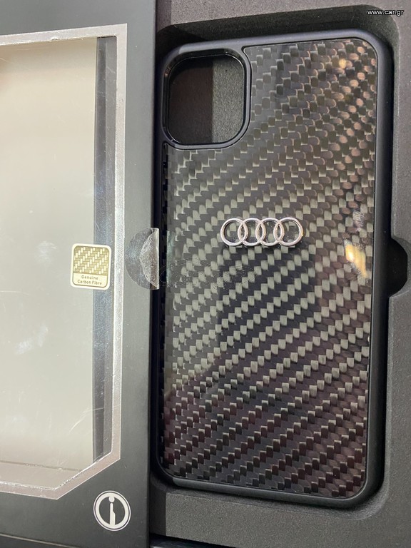 ΓΝΗΣΙΑ ΘΗΚΗ ''AUDI'' CARBON  IPHONE 11'