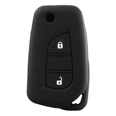 Κάλυμμα κλειδιού σιλικόνης Citroen/Toyota Type-4 μαύρο 1τμχ