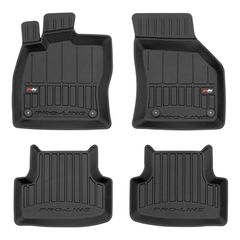 Πατάκια Σκαφάκια 3D Proline Series Από Λάστιχο TPE Για VW Golf 7 VII/T-Roc 18+/Leon 5F 12-19 Frogum 4 Τεμάχια Μαύρα