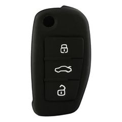 Κάλυμμα κλειδιού σιλικόνης Audi Type-1 μαύρο 1τμχ
