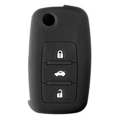 Κάλυμμα κλειδιού σιλικόνης Seat/Skoda/VW Type-1 μαύρο 1τμχ