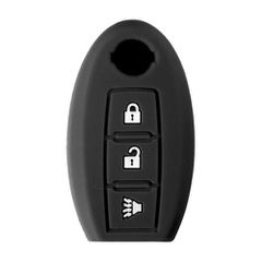 Κάλυμμα κλειδιού σιλικόνης Nissan/Suzuki Type-1 μαύρο 1τμχ