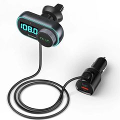 Fm Transmitter Με Bluetooth, Ταχυφορτιστής , 2 USB, Οθόνη LCD,+ Usb stick ,Κορυφαίας ποιότητας BLITZWOLF (H)