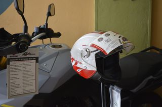 Κράνος Jet MT Helmets City Eleven Άσπρο - Κόκκινο Small