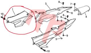 ΟΥΡΑ ΔΕΞΙΑ ΚΑΠΑΚΙ ΜΠΑΤΑΡΙΑΣ DAYTONA SPRINTER125 ΜΑΥΡΟ ΓΝΗΣΙΟ VIB995-170451-0950 MOTOPAPADOGIANNIS
