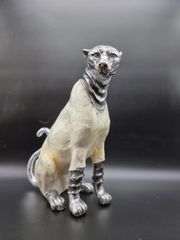 Συλλεκτική Χειροποίητη Λεοπάρδαλη Απο Σεντέφι/Mother Of Pearl!!! 31CM