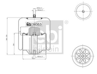 FEBI ΦΟΥΣΚΑ ΠΝΕΥΜΑΤΙΚΗΣ ΑΝΑΡΤΗΣΗΣ FEBI BILSTEIN 38353