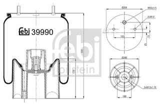 FEBI ΦΟΥΣΚΑ ΠΝΕΥΜΑΤΙΚΗΣ ΑΝΑΡΤΗΣΗΣ ROR FEBI BILSTEIN 39990