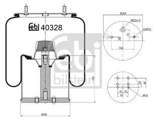 FEBI ΦΟΥΣΚΑ ΠΝΕΥΜΑΤΙΚΗΣ ΑΝΑΡΤΗΣΗΣ FEBI BILSTEIN 40328