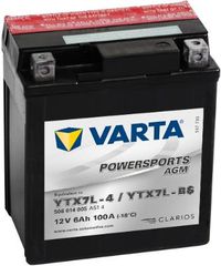 VARTA ΜΠΑΤΑΡIΕΣ MOTO YTX7L-BS (6Ah/100A) 114x71x131 VARTA 506014005A514