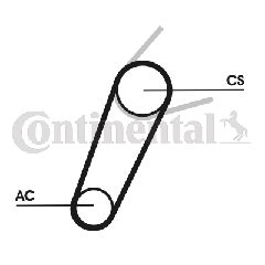 CONTITECH ΣΕΤ ΕΛΑΣΤΙΚΟΥ ΙΜΑΝΤΑ FORD CONTINENTAL CTAM 5PK711 ELAST T1