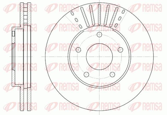 REMSA (Z 2515) ΔΙΣΚΟΠΛΑΚΕΣ NISSAN REMSA 6681.10