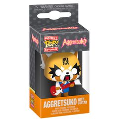 Pocket POP Keychain Aggretsuko - Aggretsuko with Guitar-thumb-1