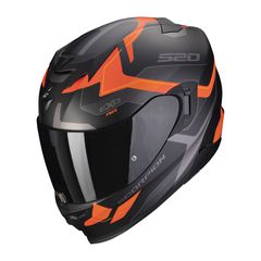 ΚΡΑΝΟΣ ΜΗΧΑΝΗΣ SCORPION EXO-520 EVO AIR ELAN MAT BLACK ORANGE
