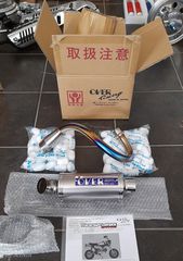 Over Racing MUFFLER TITANIUM (MONKEY) gia honda z50j Z50R monkey Gorilla lifan bobo skyteam Jincheng Jintong JC50 MODIFYING GARAGE "since1993" TAKEGAWAGR - 4miniracingparts,gr