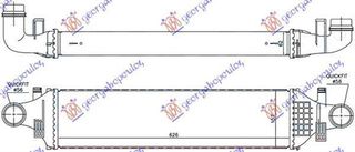 Ψυγείο Intercooler Βενζίνη/Πετρέλαιο (62.5x16) Mercedes-Benz A-Class (W176) 2012-2015