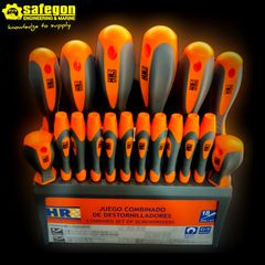 Σετ 18 κατσαβίδια HR της ALYCO TOOLS σε πρακτική βάση