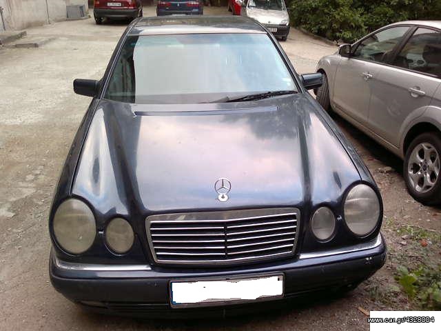 mercedes w 210  δερματινο  σαλονι  μπλε  elegance 