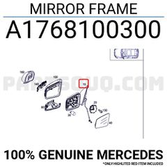 ΓΝΗΣΙΟ ΠΛΑΙΣΙΟ ΕΞ. ΚΑΘΡΕΦΤΗ ΑΡ.  W176 * A1768100300 *