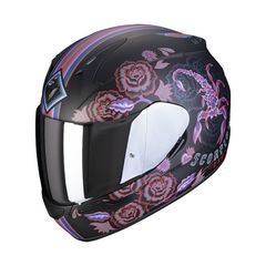 ΚΡΑΝΟΣ ΜΗΧΑΝΗΣ SCORPION EXO 390 CHICA 2 MAT BLACK PINK