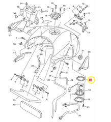 O-ring Αντλίας Βενζίνας Yamaha Tracer.700 (B0K) 2018-2019 1RC244860000