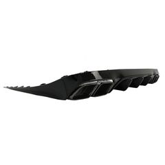 Diffuser Πίσω Προφυλακτήρα Για Mercedes-Benz E-Class C238 Coupe / A238 Cabrio 16-19 Amg 63 Look Με Μαύρες Μπούκες-thumb-3