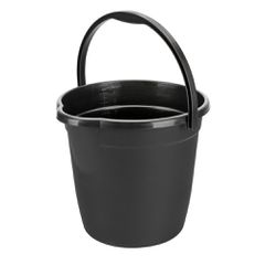ΚΟΥΒΑΣ ΠΛΑΣΤΙΚΟΣ ΜΕ ΧΕΡΟΥΛΙ BUCKY 10L ΜΑΥΡΟΣ LAMPA - 1 ΤΕΜ.