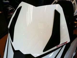 FABBRI Ανεμοθώρακας-Ζελατίνα GEN-X ΛΕΥΚΗ ΓΙΑ YAMAHA TMAX 530 '12-'13 (YX136/W)