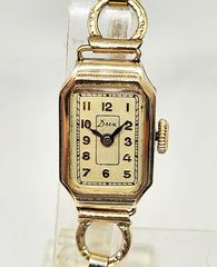 Vintage DUX κουρδιστό 20 μικρόν ντουμπλάρισμα χρυσού γυναικείο ρολόι A90516 ΤΙΜΗ 550 ΕΥΡΩ