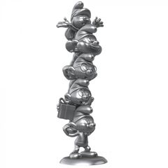The Smurfs Resin Statue Smurfs Column Silver Limited Edition 50 cm / Fan Shop and Merchandise