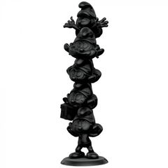 The Smurfs Resin Statue Smurfs Column Black Edition 50 cm / Fan Shop and Merchandise