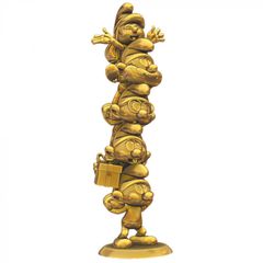 The Smurfs Resin Statue Smurfs Column Gold Limited Edition 50 cm / Fan Shop and Merchandise