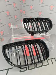 BMW E81, E87 σετ γρίλιες  M Performance look, glossy black 66SKV005-thumb-5