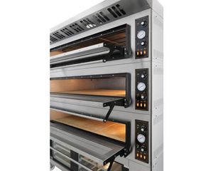 Φούρνοι πίτσας η ζαχαροπλαστικής, Ηλεκτρικοί  με διπλή μόνωση, Πυρότουβλο, Διαστάσεις 84χ84 - 84χ124, Ιταλίας.