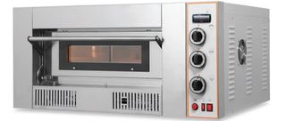 Φούρνος πίτσας μονός υγραερίου. Θερμοκρασία: 450°C. Χωρ/τα: 4 η 6 η 9 πίτσες Ø30cm. Ιταλίας. Διαστάσεις   ??x84x47,5-thumb-2