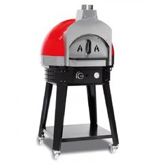 Φούρνος πίτσας - μαγειρέματος με ξύλα, θερμοκρασία 0-400°C, Διαστάσεις Διάμετρος 60 - 70.