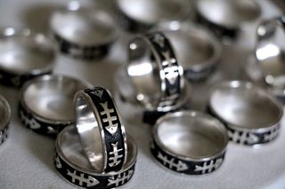 Χονδρική 15 ασημένια δαχτυλίδια χειροποίητα fish primitive από κλείσιμο καταστήματος