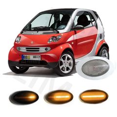 LED Φλάς εξωτερικά (φλας) μάυρα για SMART 450 452 98'-07'