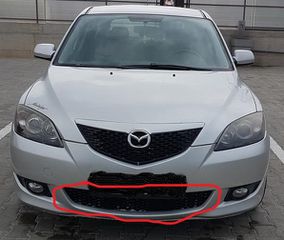 MAZDA 3 mod.2007 εργοστασιακή εμπρόσθια διχτυωτή γρύλια προφυλακτήρα.