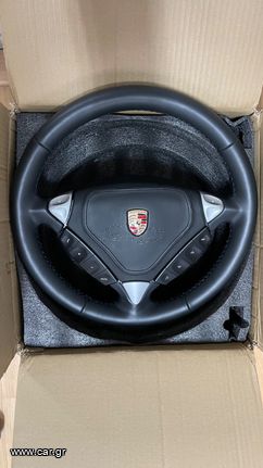 Porsche cayenne τιμόνι γνήσιο δέρμα Nappa