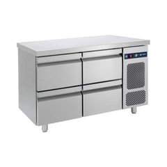 Ψυγείο πάγκος Compact με 4 συρτάρια GN  Διαστάσεις	124 × 70 × 85 cm